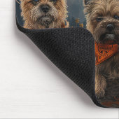 Cairn Terrier Halloween Spooky Mousepad (Ecke)
