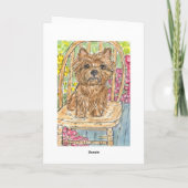 Cairn Terrier Happy Birthday Oma Gran Card Karte (Rückseite)