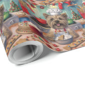 Cairn Terrier Holiday Baking: Feierliche Weihnacht Geschenkpapier (Rolleneckpunkt)