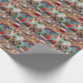 Cairn Terrier Holiday Baking: Feierliche Weihnacht Geschenkpapier (Ecke)