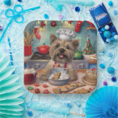 Cairn Terrier Holiday Baking: Feierliche Weihnacht Pappteller (Party)