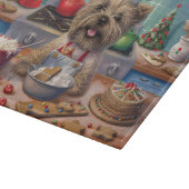 Cairn Terrier Holiday Baking: Feierliche Weihnacht Schneidebrett (Ecke)