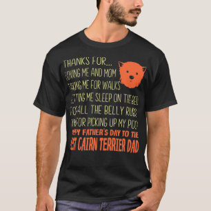 Cairn Terrier Hund Happy Vatertag Geschenk T-Shirt