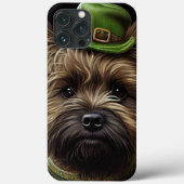 Cairn Terrier Hund in St. Patrick's Day Dress Case-Mate iPhone Hülle (Rückseite)