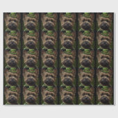 Cairn Terrier Hund in St. Patrick's Day Dress Geschenkpapier (Flach)