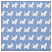 Cairn Terrier Hund Silhouette Pet Light Blue Stoff (Muster)