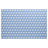 Cairn Terrier Hund Silhouette Pet Light Blue Stoff (Fat Quarter (45,7 x 55,9 cm))