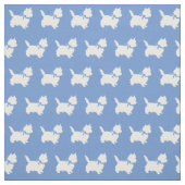 Cairn Terrier Hund Silhouette Pet Light Blue Stoff (Muster)