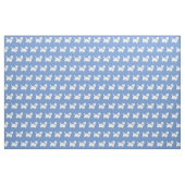 Cairn Terrier Hund Silhouette Pet Light Blue Stoff (Fat Quarter (45,7 x 55,9 cm))