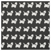 Cairn Terrier Hund Silhouette Stoff (Muster)