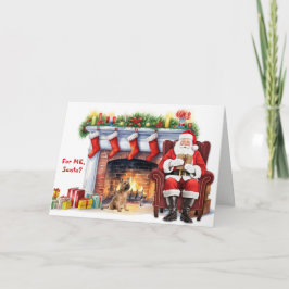 Cairn Terrier Hund Weihnachten Geschenk von Santa