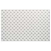 Cairn Terrier Hunde Silhouetten Gemustert Stoff (Fat Quarter (45,7 x 55,9 cm))