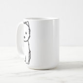 Cairn-Terrier-HundeCartoon Kaffeetasse (Vorderseite Links)