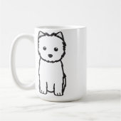Cairn-Terrier-HundeCartoon Kaffeetasse (Links)