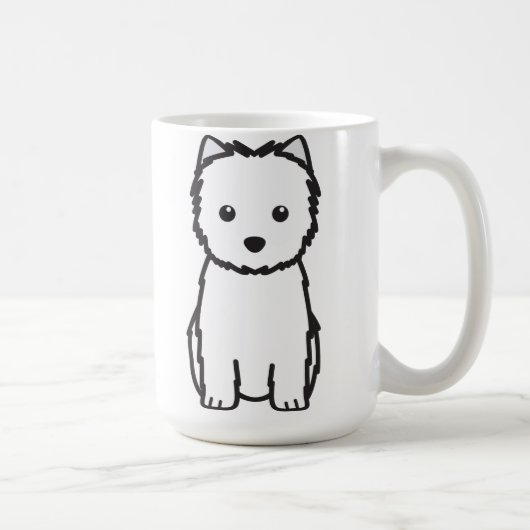 Cairn-Terrier-HundeCartoon Kaffeetasse (Rechts)