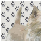 Cairn Terrier Hundefutter Stoff (Nahaufnahme)