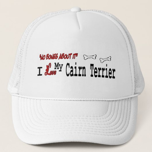 Cairn Terrier (I Liebe) Hat Truckerkappe (Vorderseite)