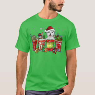 Cairn Terrier Iced Latte Snowmen Süßigkeiten Snow T-Shirt