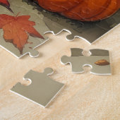 Cairn Terrier im Herbst hinterlässt Erntedank Art Puzzle (Seite)
