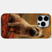 Cairn Terrier im Herbst Leaves Fall Inspiriert Case-Mate iPhone Hülle (Rückseite (Horizontal))