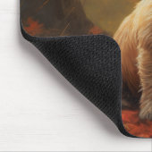 Cairn Terrier im Herbst Leaves Fall Inspiriert Mousepad (Ecke)
