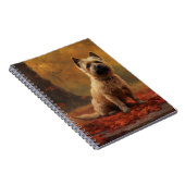 Cairn Terrier im Herbst Leaves Fall Inspiriert Notizblock (Rechte Seite)