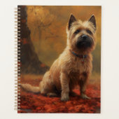Cairn Terrier im Herbst Leaves Fall Inspiriert Planer (Vorderseite)