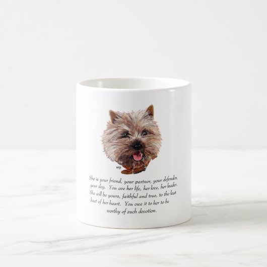 Cairn Terrier Keepake - FEMALE Kaffeetasse (Mittel)