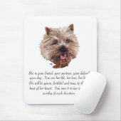 Cairn Terrier Keepake - FEMALE Mousepad (Mit Mouse)