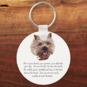 Cairn Terrier Keepake - FEMALE Schlüsselanhänger (Vorderseite)
