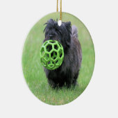 Cairn Terrier Keramik Ornament (Rechts)