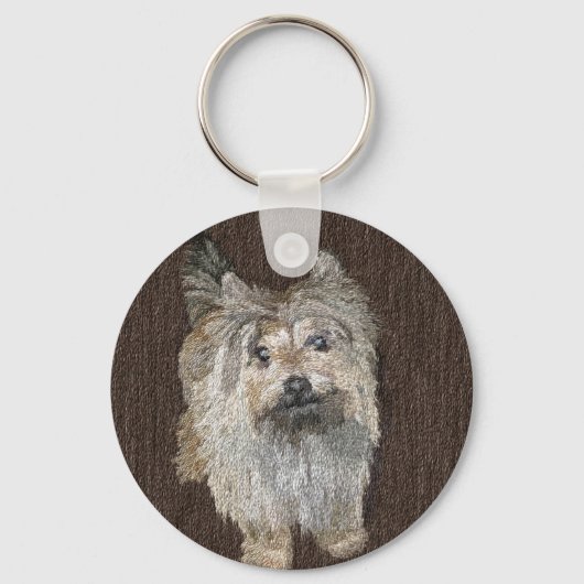 Cairn Terrier Keychain Schlüsselanhänger (Vorderseite)