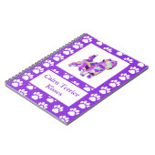 Cairn Terrier Kisses Niedlich Dog Silhouette PPY&B Notizblock (Linke Seite)