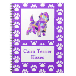 Cairn Terrier Kisses Niedlich Dog Silhouette PPY&B Notizblock
