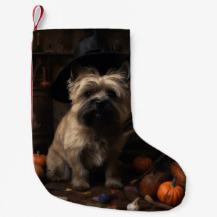 Cairn Terrier Kürbisse Halloween Gruselig Kleiner Weihnachtsstrumpf