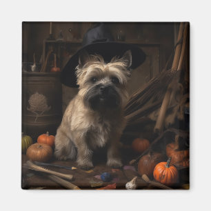Cairn Terrier Kürbisse Halloween Gruselig Magnet