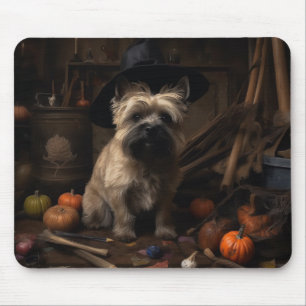 Cairn Terrier Kürbisse Halloween Gruselig Mousepad