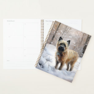 Cairn Terrier Lass es schneien Weihnachten Planer