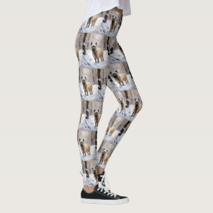 Cairn Terrier lässt es Weihnachten schnee Leggings