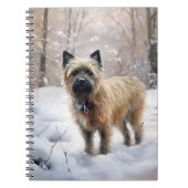Cairn Terrier lässt es Weihnachten schnee Notizblock (Vorderseite)