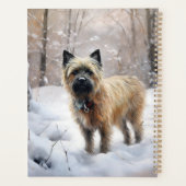 Cairn Terrier lässt es Weihnachten schnee Planer (Rückseite)