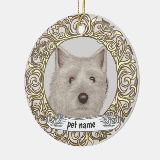 Cairn Terrier Loving Memory Ornament (Links)