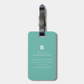 Cairn Terrier Luggage Tag Gepäckanhänger (Rückseite vertikal)