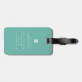 Cairn Terrier Luggage Tag Gepäckanhänger (Rückseite horizontal)
