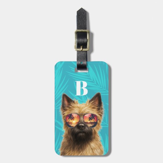 Cairn Terrier Luggage Tag Gepäckanhänger (Vorderseite vertikal)