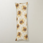 Cairn Terrier Malerei Niedlich Original Hunde Kuns Seitenschläferkissen (Rückseite (Vertikal))