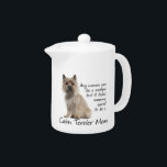 Cairn-Terrier-Mama-Teekanne<br><div class="desc">Diese Teekanne ist ein großes Geschenk für jede mögliche Cairn-Terrier-Mama. Kombinieren Sie sie mit den Tassen und den Untersetzer für ein komplettes Set.</div>