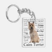 Cairn-Terrier-Merkmal-Schlüsselanhänger Schlüsselanhänger (Vorderseite links)