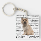 Cairn-Terrier-Merkmal-Schlüsselanhänger Schlüsselanhänger (Vorderseite)