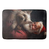 Cairn Terrier mit dem Weihnachtsmann Badematte (Vorderseite)